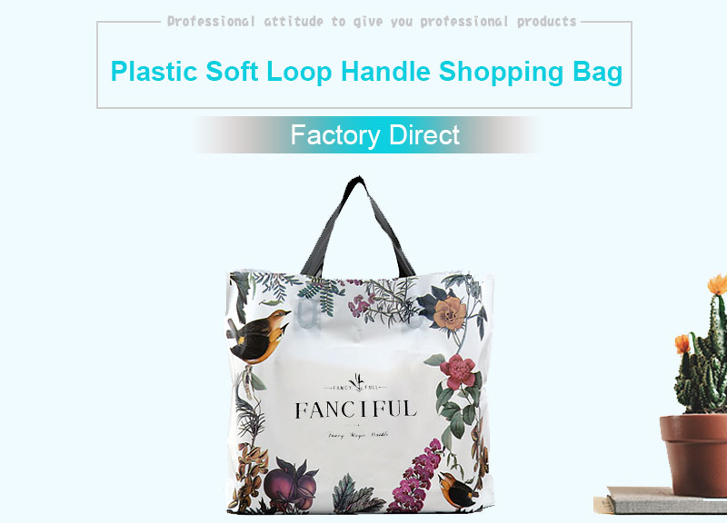soft loop handle plastic bag