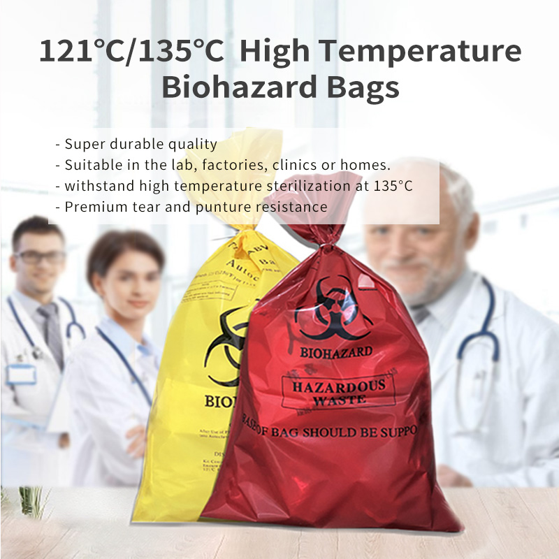 autoclave resistant biohazard plastic bag