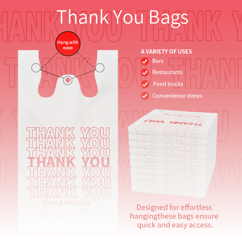 plastic thank you bags