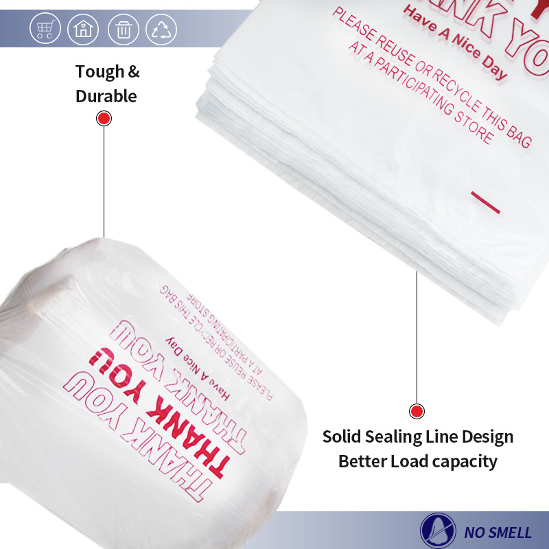 plastic thank you bag manufacturer