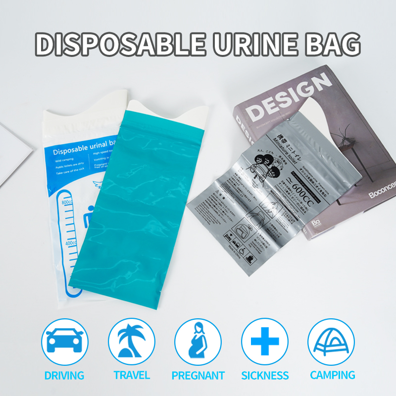 portable disposable urine bags